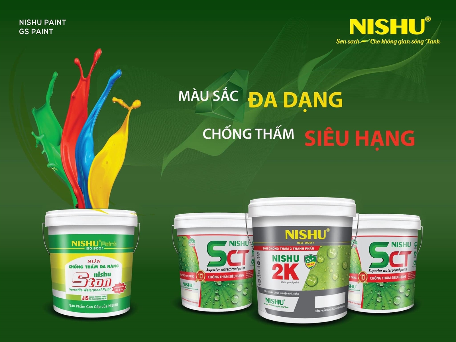 Sản phẩm sơn chống thấm Nishu